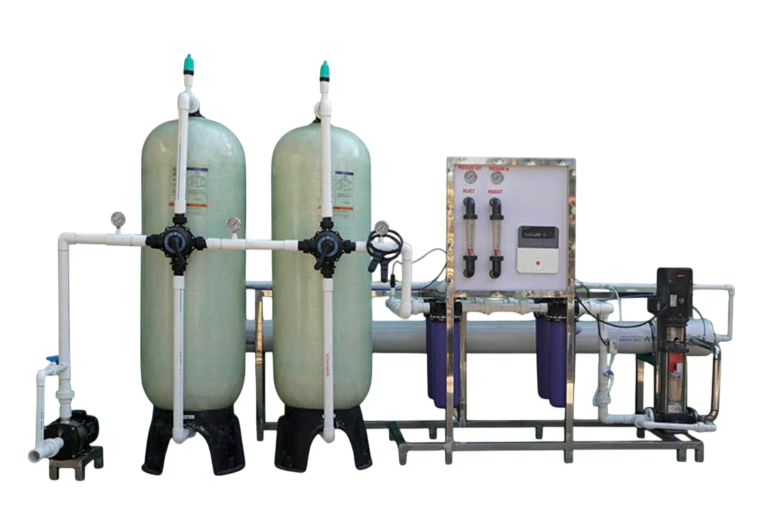 2000 LPH Semi-Automatic RO Plant